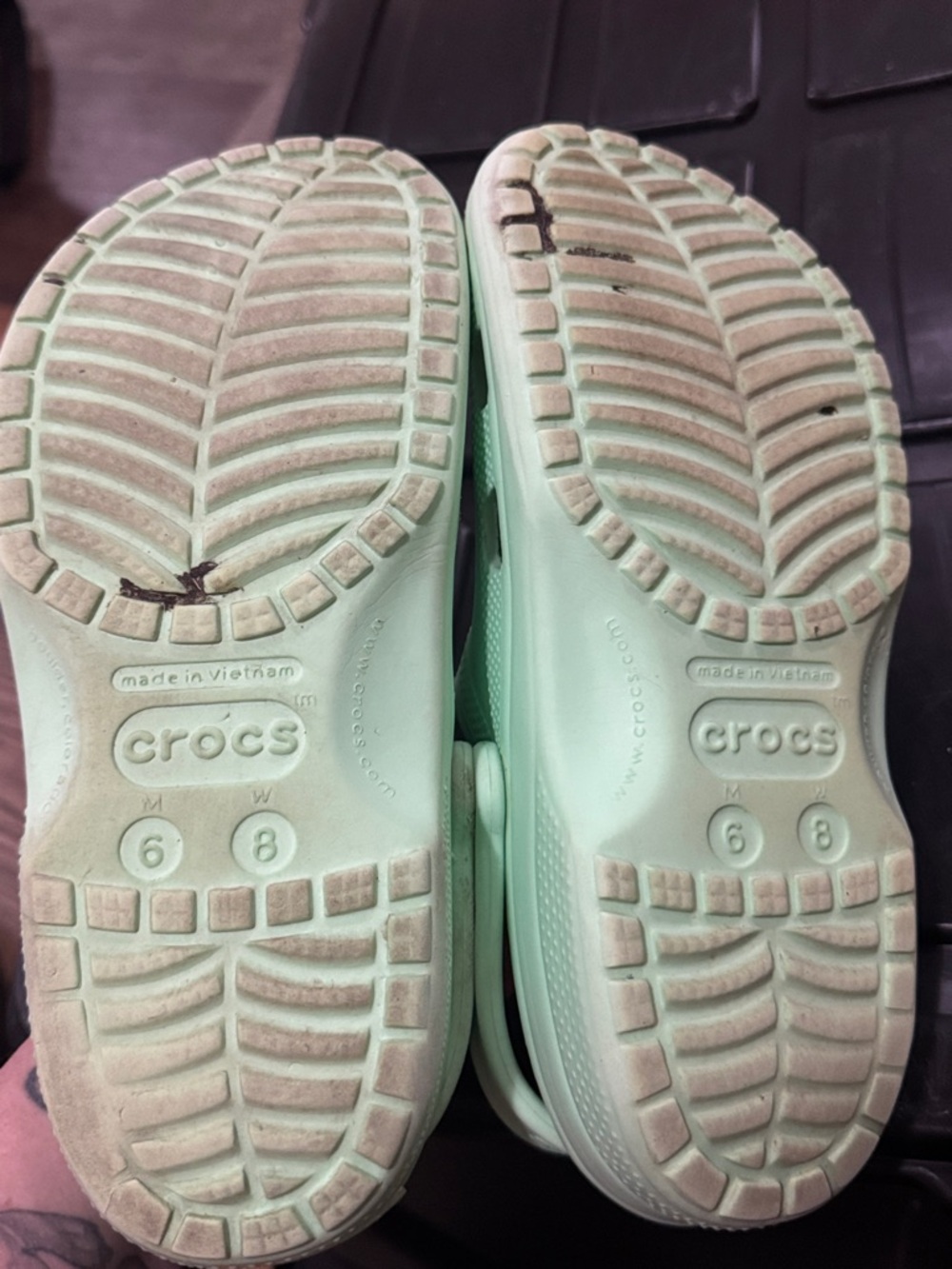Light Green Crocs Shoes - Picture 5 of 5